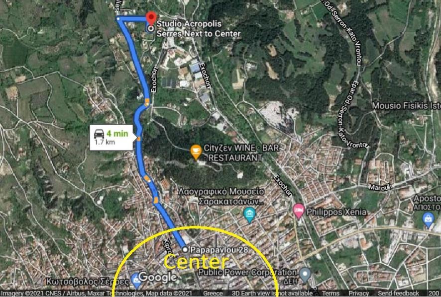 Studio Acropolis Serres Next To Center Ngoại thất bức ảnh